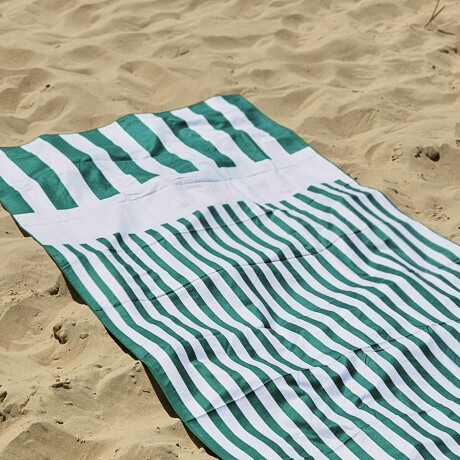 Toalla de microfibra con bolsillos Club Petates Verde