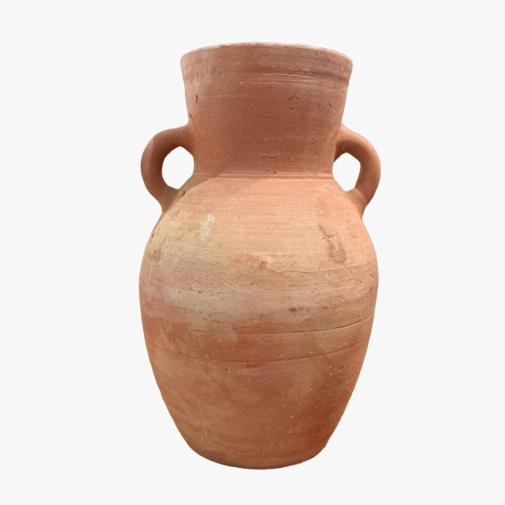 Jarrón de barro de la India Jarrón de barro de la India