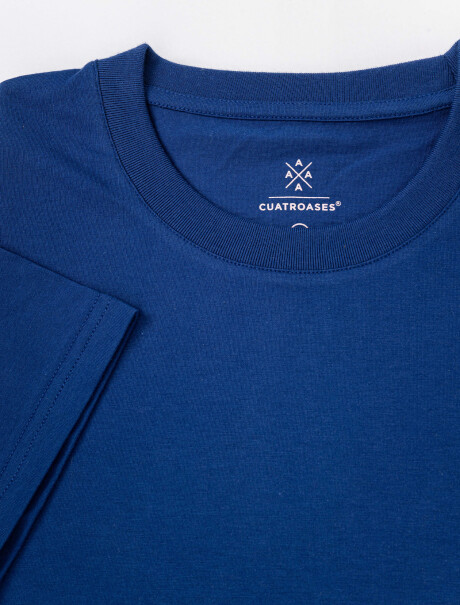 T-shirt m/c lisa azul