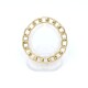 Anillo en oro 18k tipo panther 3 hilos Anillo en oro 18k tipo panther 3 hilos