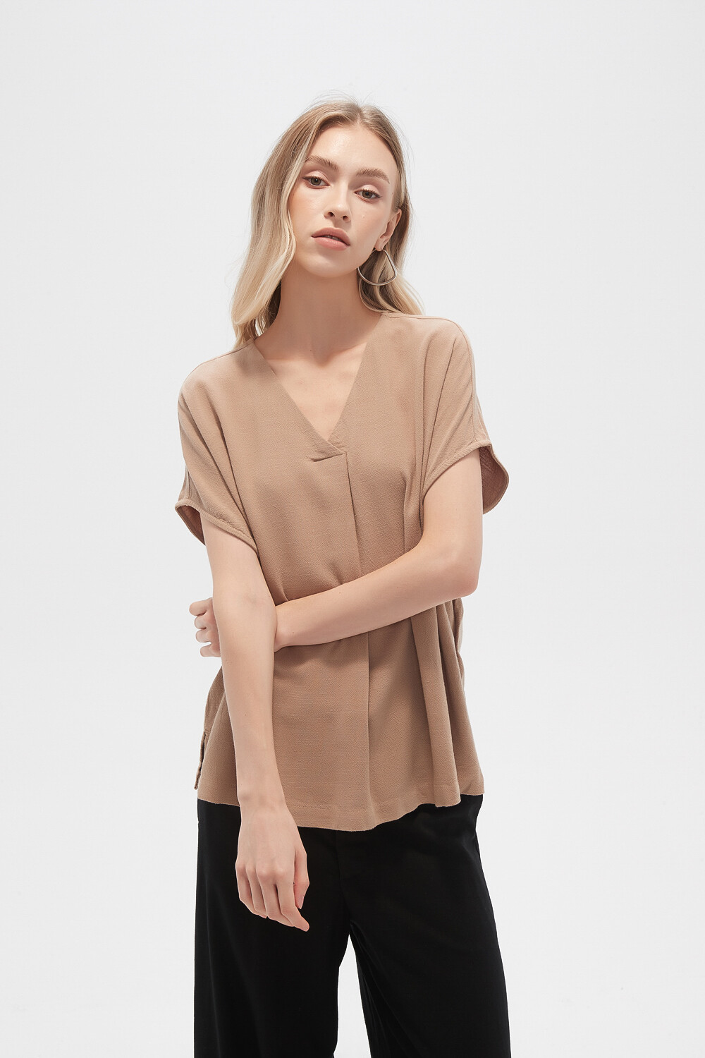 Blusa Addo Beige Oscuro