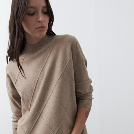 POLERA JAVAIOLA Beige Melange