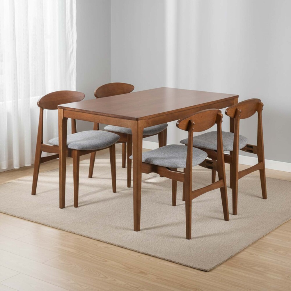 JUEGO DE COMEDOR 1+4 MADERA CATRINA