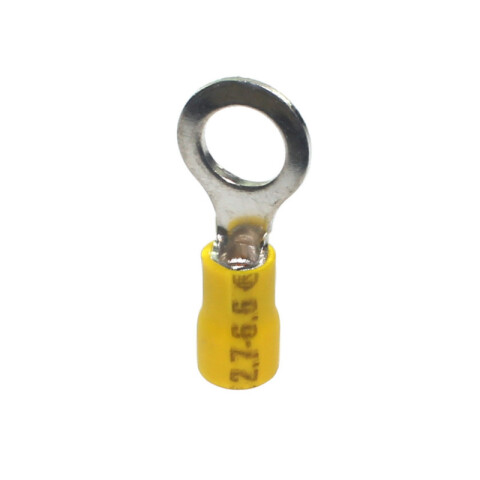 Terminal anillo M8 p/cables: 2,7-6,0mm2 amarillo HR0615W