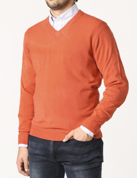 Sweater V Harrington Urban Naranja