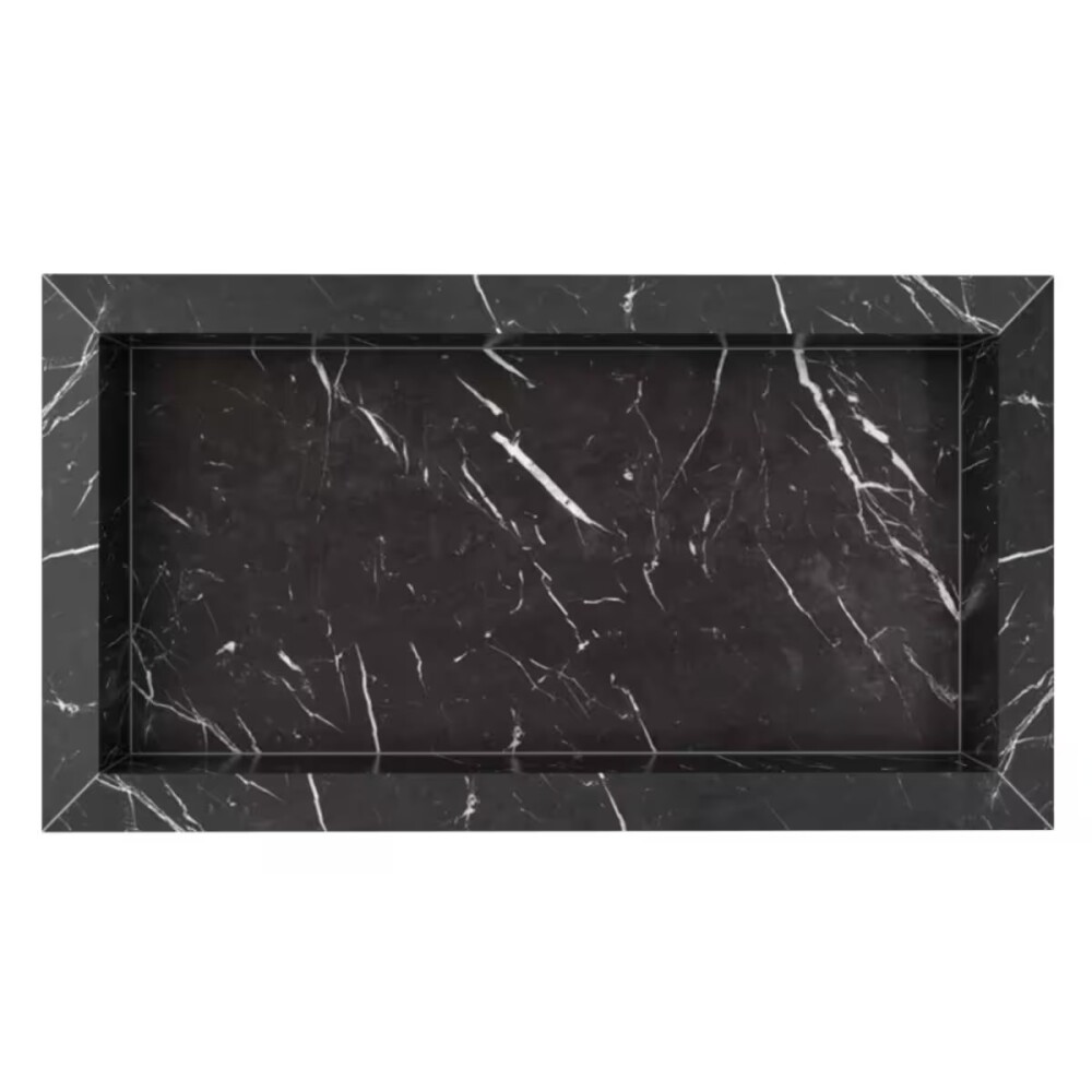 Nicho estante de empotrar Porcelanato 60cm Negro Nicho Estante De Empotrar Porcelanato 60cm Negro