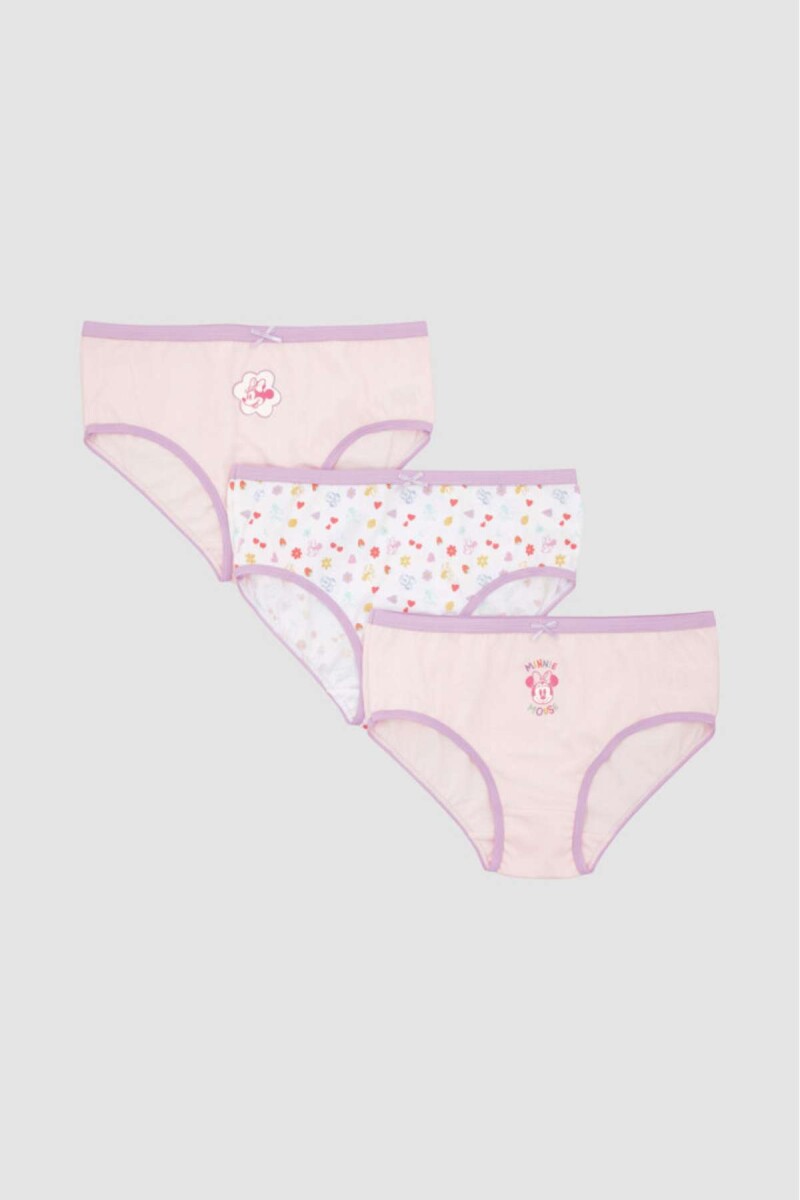 Pack x3 bombachas disney - Pale pink 