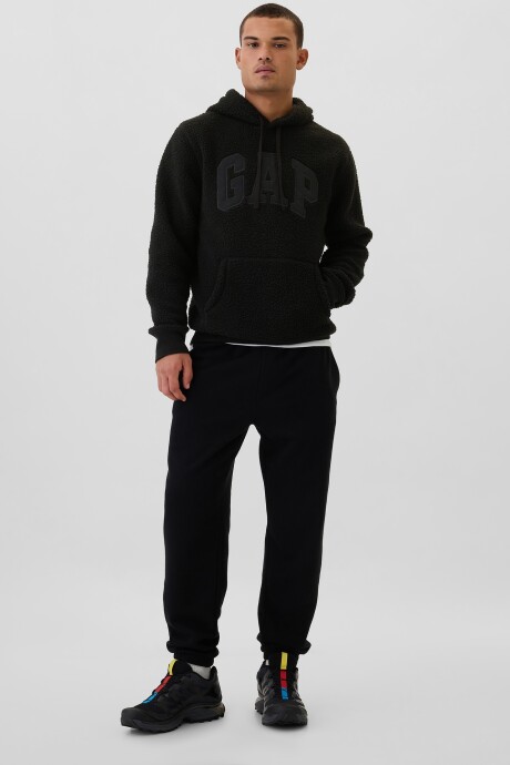 Canguro Logo Gap Sherpa Hombre Black