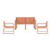 Juego de Living Exterior Verte - 3 Piezas Durazno