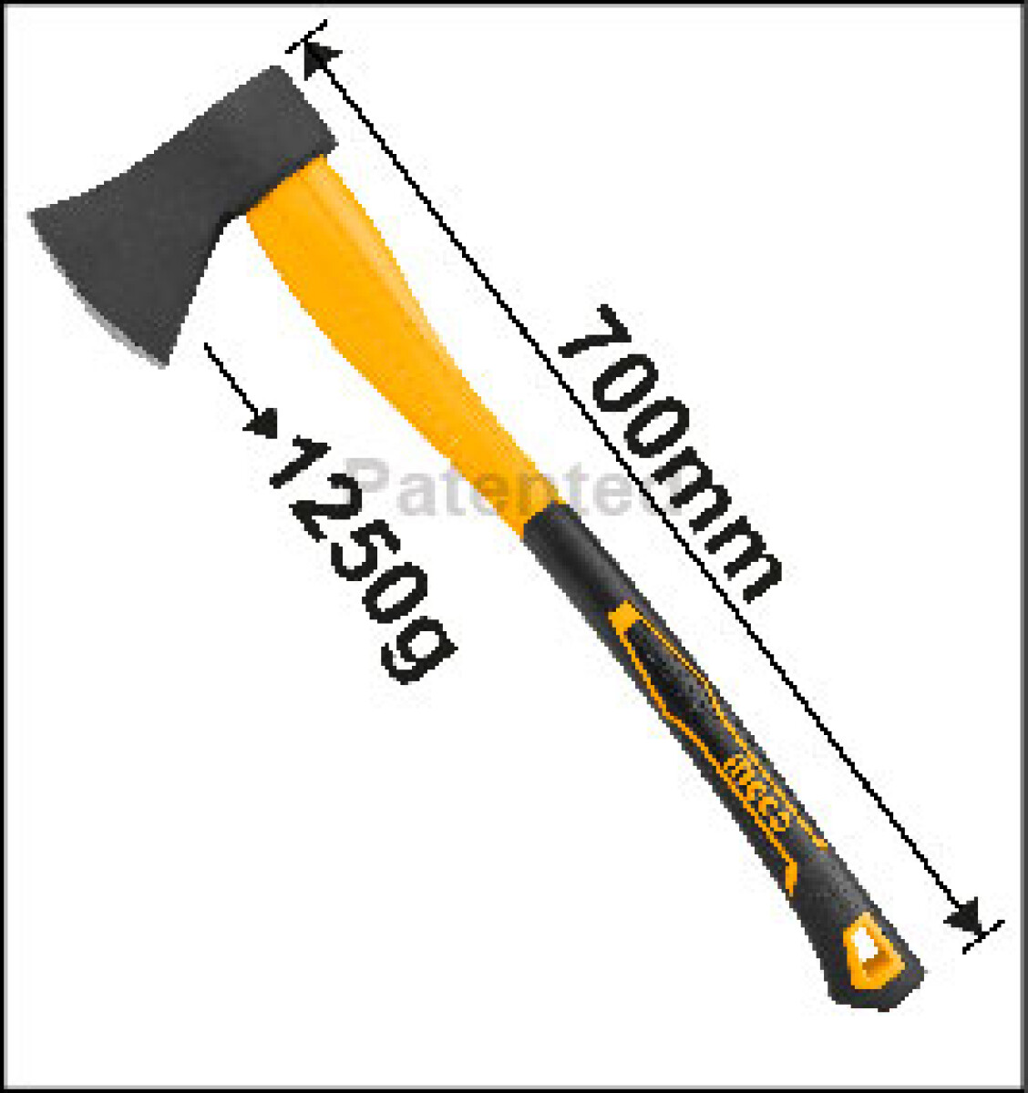 HACHA INGCO DE MANO 1250GR 70CM HAX02012508 