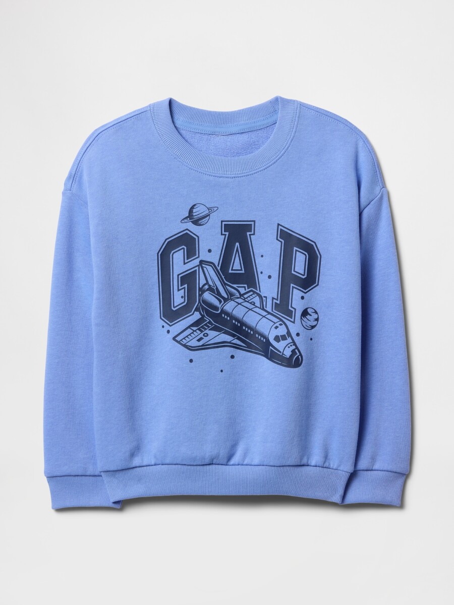 Buzo Deportivo Logo Gap Sin Felpa Toddler Niño - Shirting Blue 