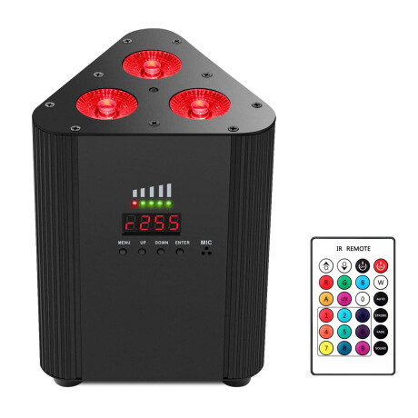 Tacho Led Pls A Batería Pl103a Truss Rgbw 3x4w Tacho Led Pls A Batería Pl103a Truss Rgbw 3x4w