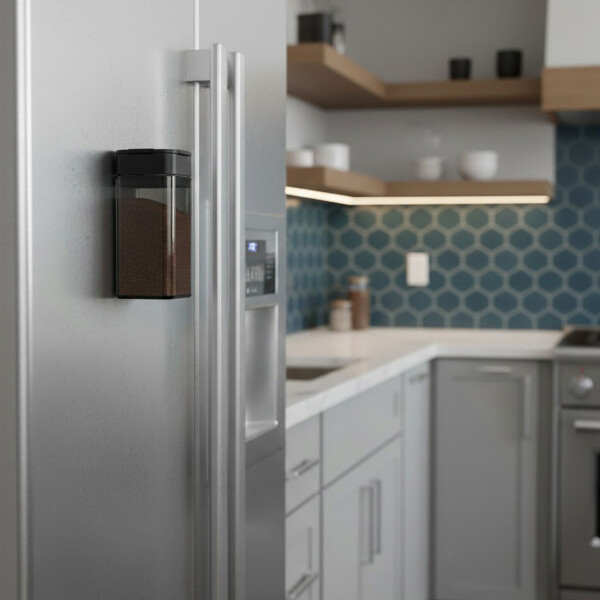 Especiero Salero Pimentero Magnético Frasco Contenedor 410ml Variante Negro S