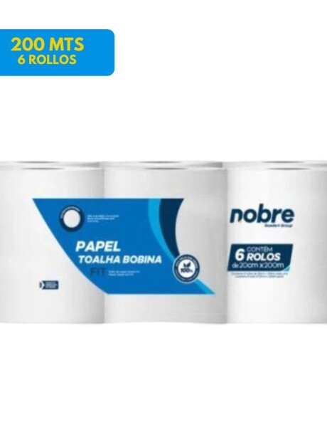 TOALLA DE PAPEL EN ROLLO EXTRA BLANCO 200MT, 6 ROLLOS TOALLA DE PAPEL EN ROLLO EXTRA BLANCO 200MT, 6 ROLLOS