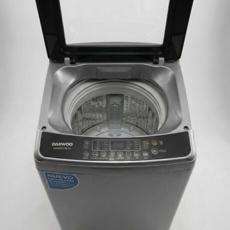 Lavarropas Daewoo Carga Superior Display Digital Capacidad 7kg Color gris