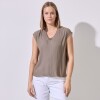 Blusa Saten Flecos KHAKI