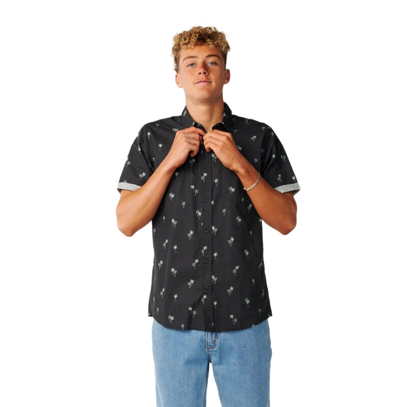 Camisa Rip Curl Paradise Palms - Negro Camisa Rip Curl Paradise Palms - Negro