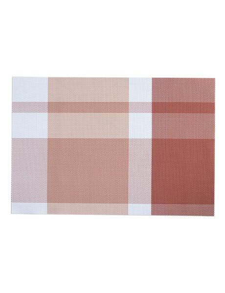 INDIVIDUAL PVC 45x30CM CUADROS TONOS ROJO INDIVIDUAL PVC 45x30CM CUADROS TONOS ROJO