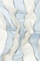 Pashmina rayada celeste