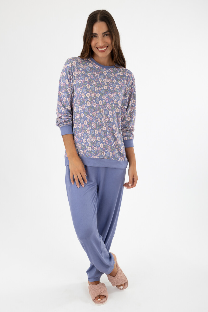 Pijama london liberty Azul piedra