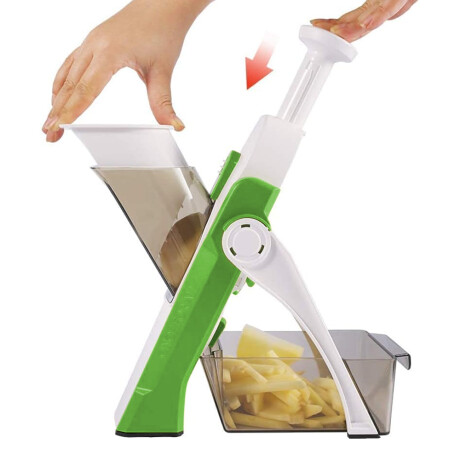 Cortador Rebanador Rallador Procesador Manual de Verduras Verde