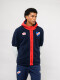 Campera De Polar Explor Nacional Hombre Azul Marino, Rojo, Blanco