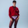 Pantie Vera – Algodón suave con bordado Lila - Bordado de cerezas