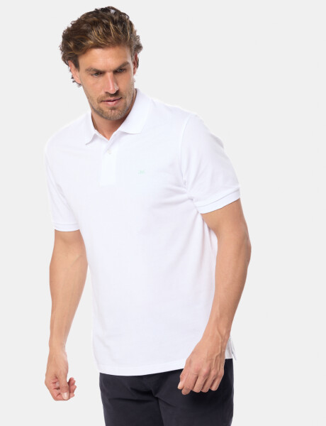REMERA POLO LISA Blanco
