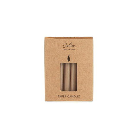 Pack x12 velas Amiel Taupe