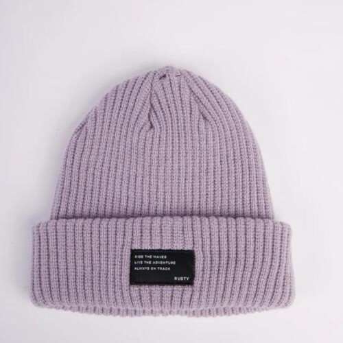 Gorro Dama Tejido Liso Rusty Lila