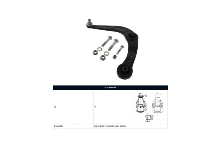 Parilla De Suspension Delantera Peug 206/Hoggar/207 98-25 Izq Parilla De Suspension Delantera Peug 206/Hoggar/207 98-25 Izq