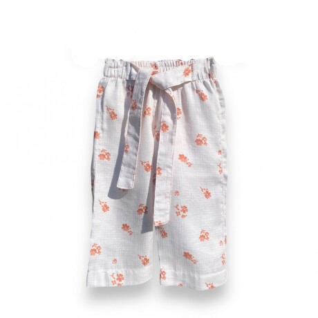 Pantalón Ancho Flores Pantalón Ancho Flores