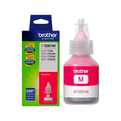 BROTHER BT5001M MAGENTA BOTELLA T300/T500W Brother Bt5001m Magenta Botella T300/t500w