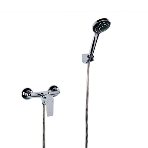 Griferia De Ducha Externa Monocomando Cromo Clever Agora 000