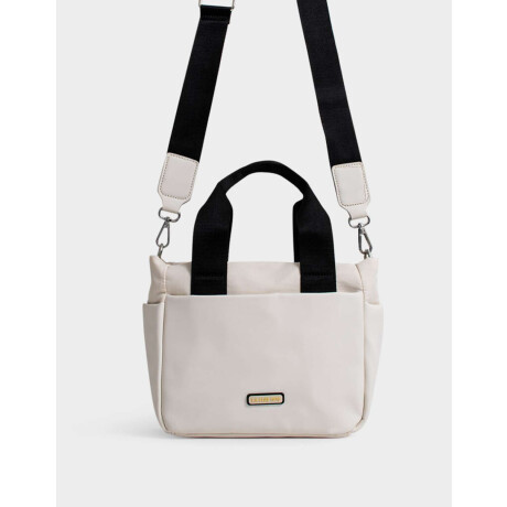 Cartera City Engomada Marron Beige