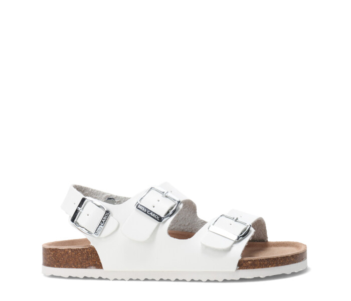 Sandalia STRAPS con tira trasera White