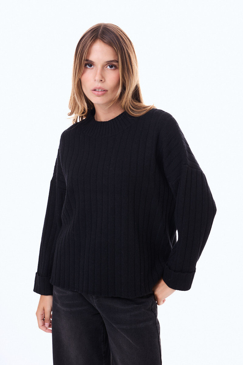 Buzo tejido Araras Negro