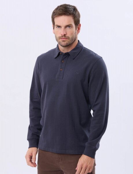REMERA POLO JERSEY Azul