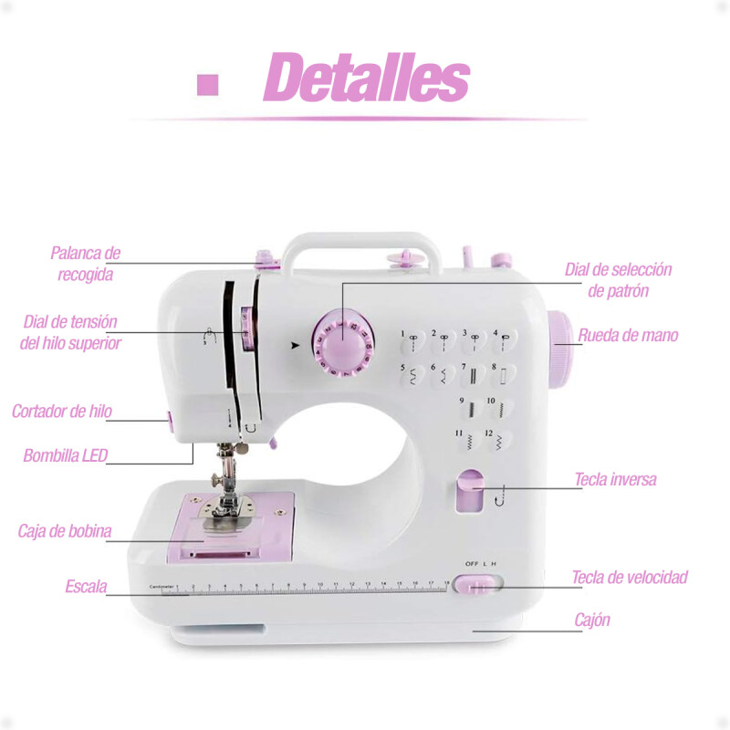 Maquina Portátil De Coser Con 12 Puntadas Incorporadas Maquina Portátil De Coser Con 12 Puntadas Incorporadas