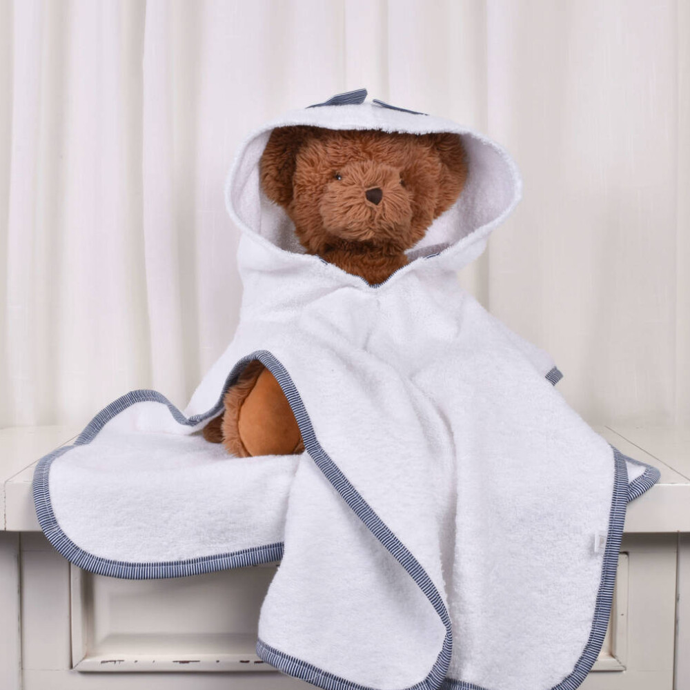 Poncho de toalla Infantil Classic Azul 1 a 3 años