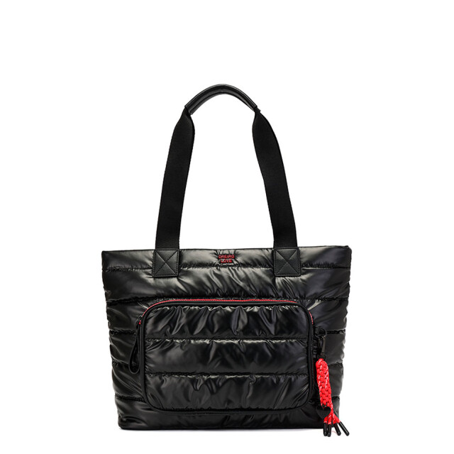 Bolso Las Oreiro Shopper Negro - Rojo