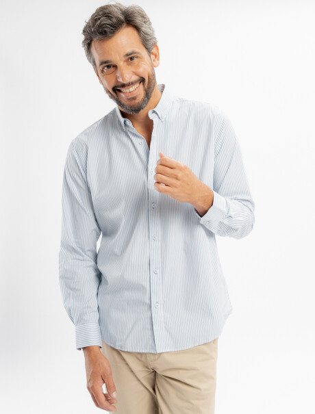 Camisa m/l Hudson celeste
