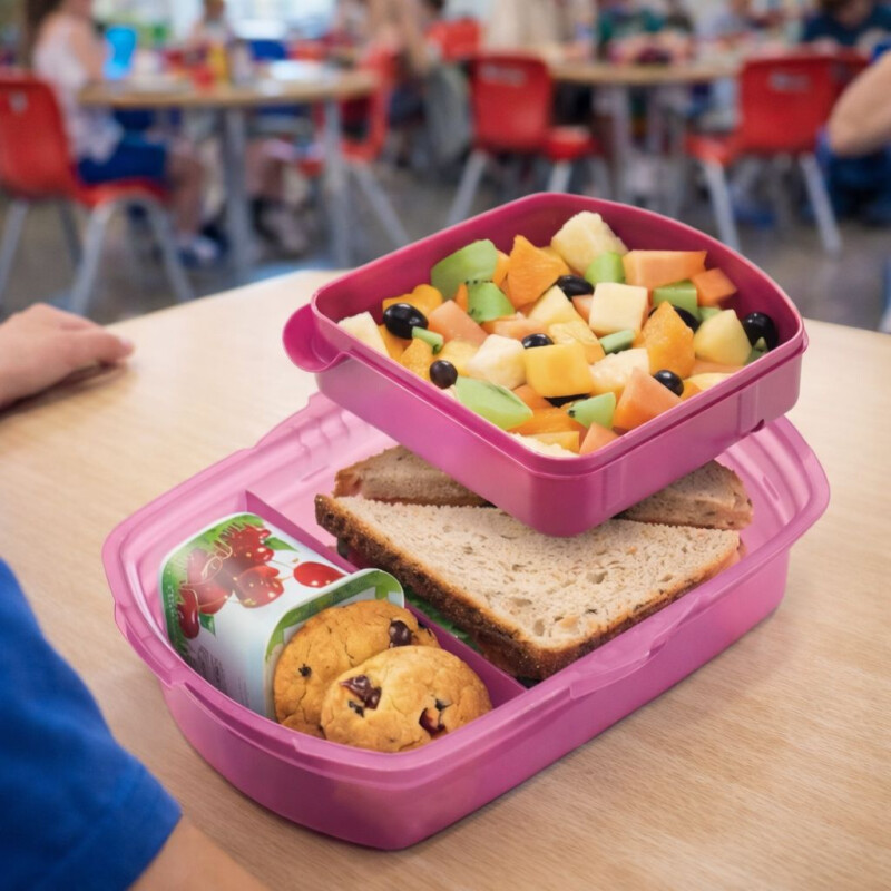 Vianda Tupper Escolar Infantil 1.4L Anti Derrame Maped - Rosado Vianda Tupper Escolar Infantil 1.4L Anti Derrame Maped - Rosado