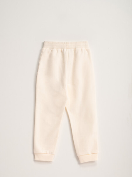 Pantalón jogger deportivo Crudo