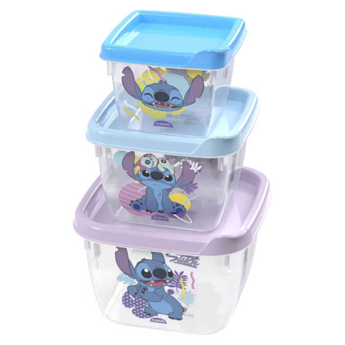 Set X3 Viandas Infantiles Stitch 