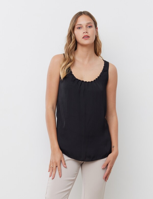 Blusa Saten NEGRO