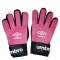 Guantes de Hombre Umbro Golero Adulto Rosado Coral - Blanco - Negro