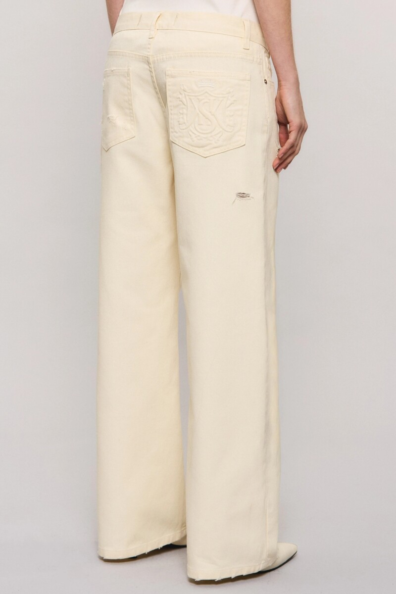PANTALON ETERNAL CROSSED IVORY Crudo