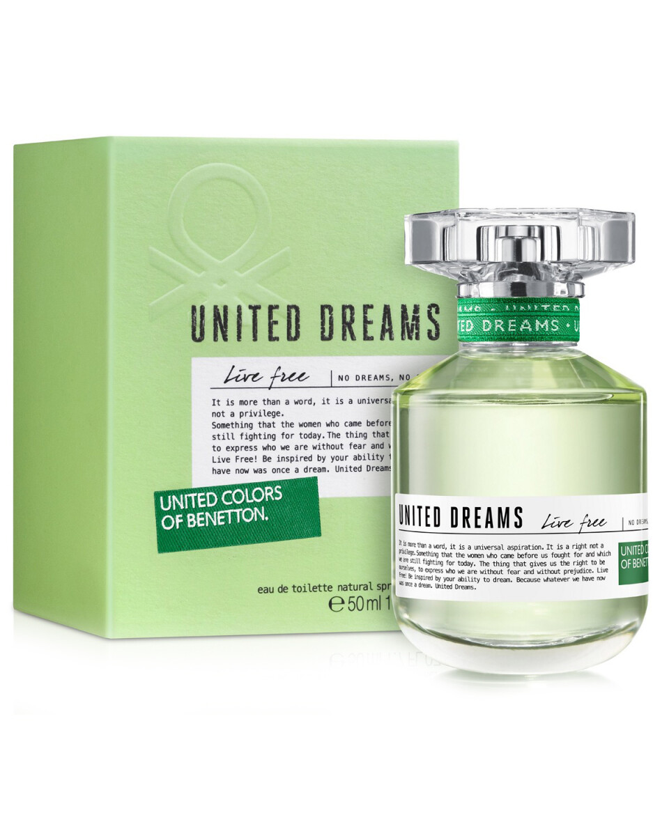 Perfume Benetton United Dreams Live Free For Her EDT 50ml Original 