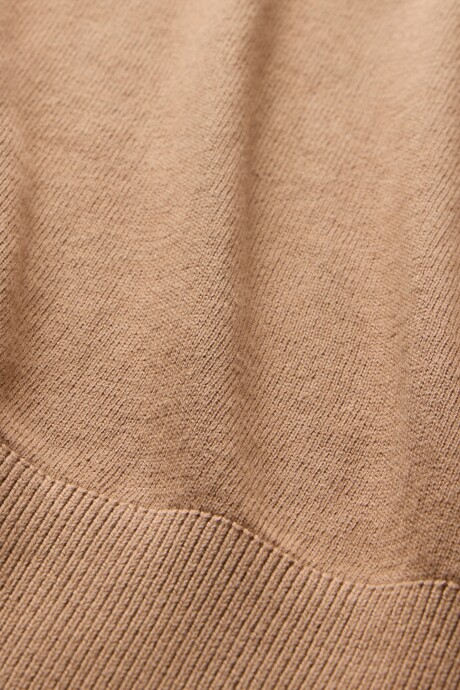 Buzo Algodòn Escote V Hombre Camel Hair